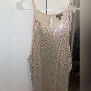 ✨NWT Torrid Gold Shimmer Halter Tank
